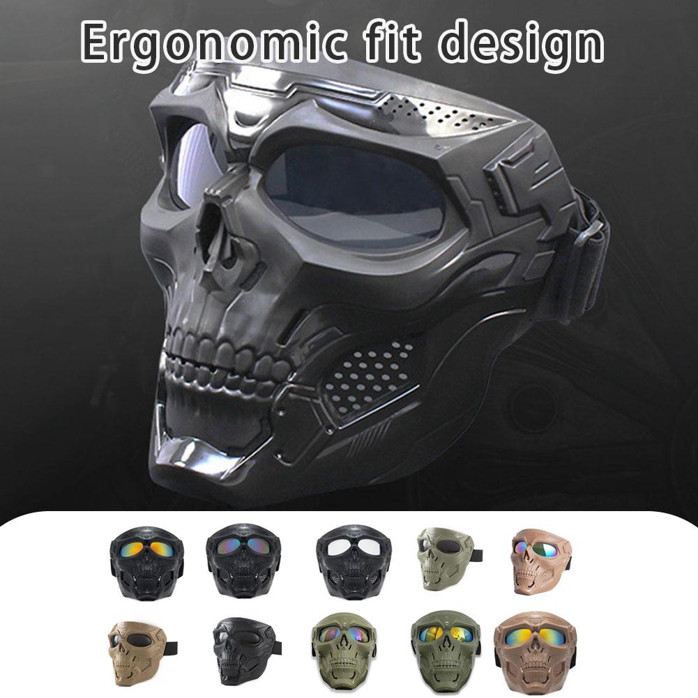 Mask Lanyard Adjustable - Creative Skull Motorcycle Riding Mask Retro