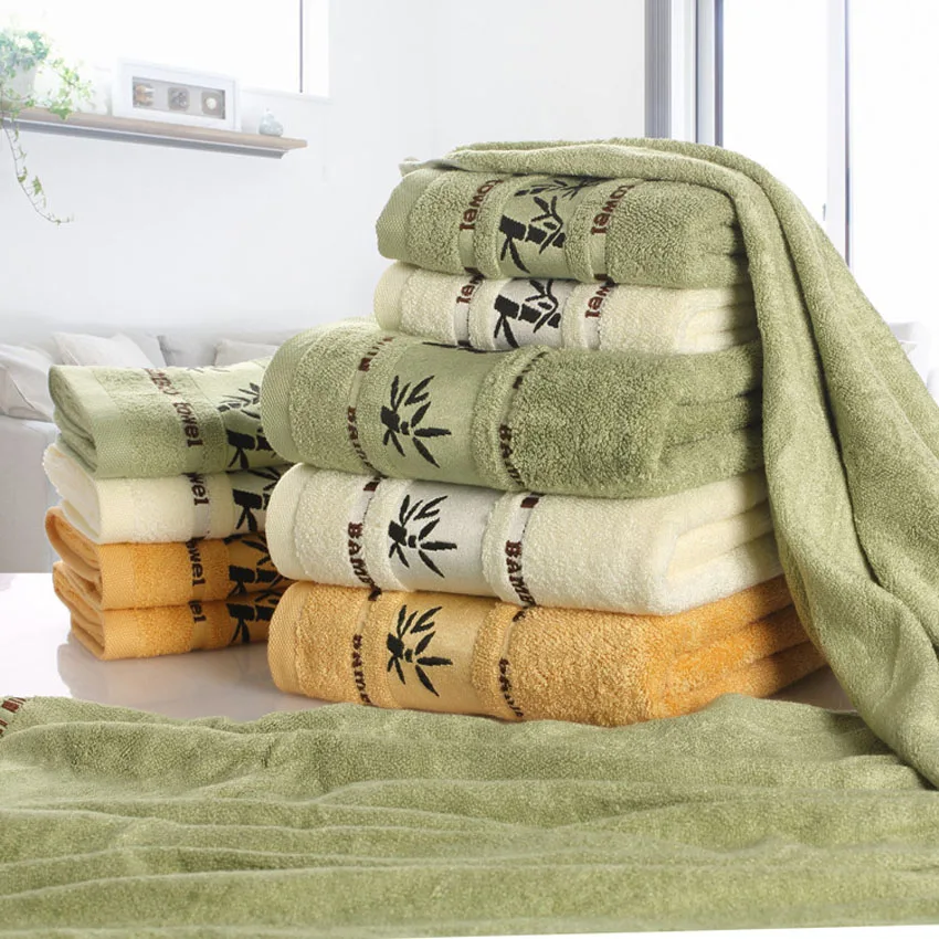 Bamboo Fiber Towels Set Home B - Cloth Face Mask Washable 评论和价格
