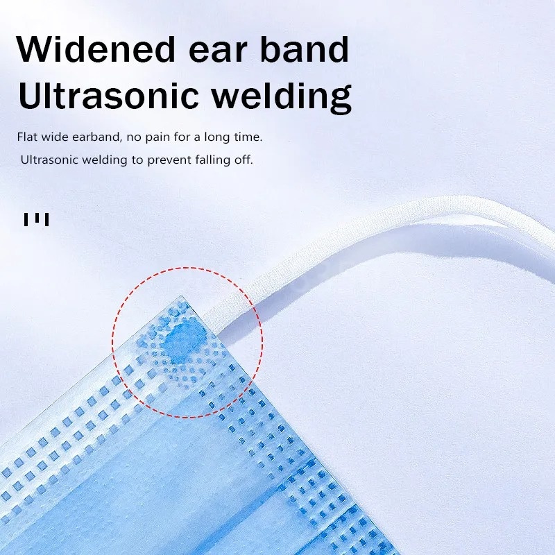 50-500pcs Disposable Adults in - Disposable Mask Blue 评论和价格