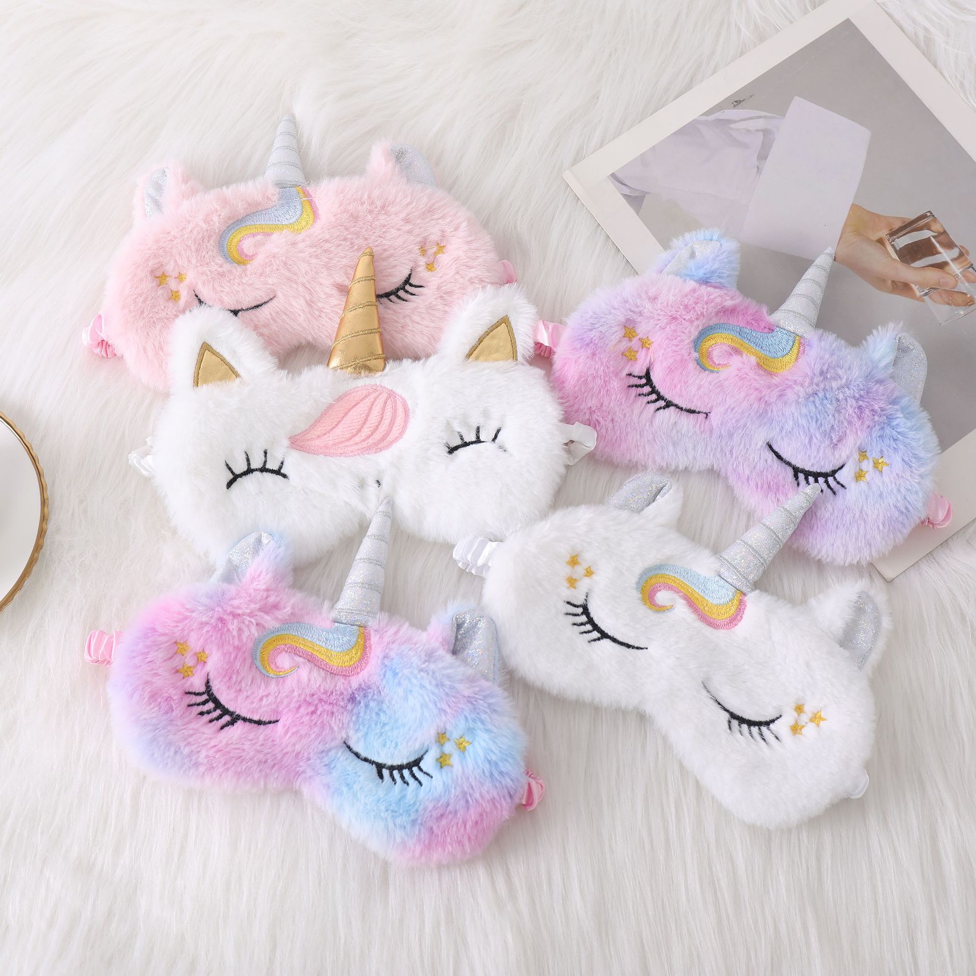 Soft Plush Sleeping Eye Masks  - Kids Face Mask 评论和价格