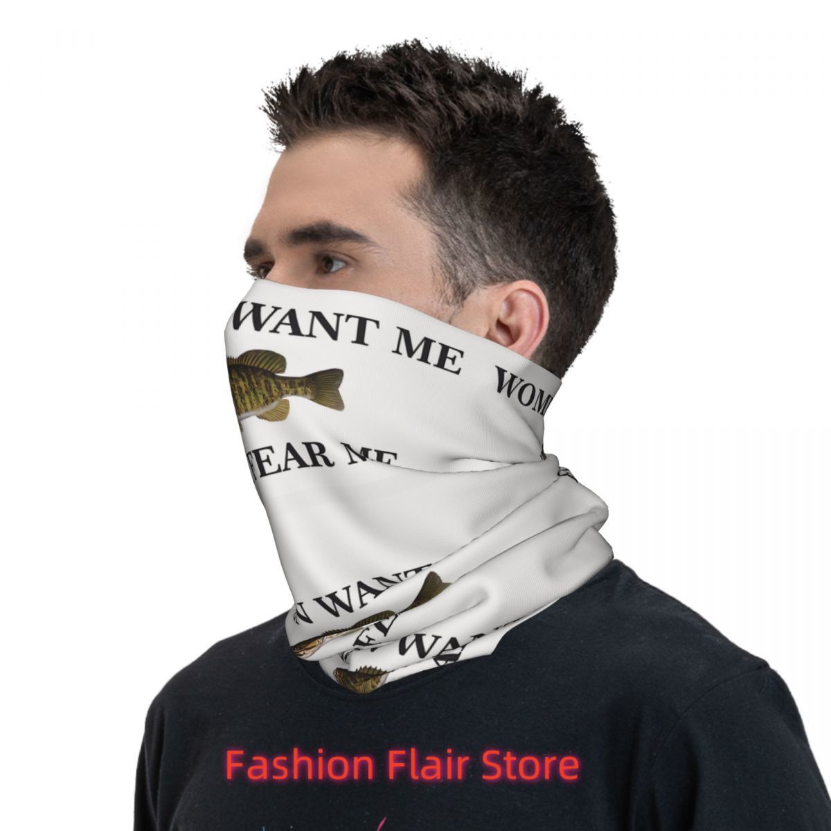 Fish Neck Gaiter Face Scarf Co - Neck Gaiter Face Cover 评论和价格