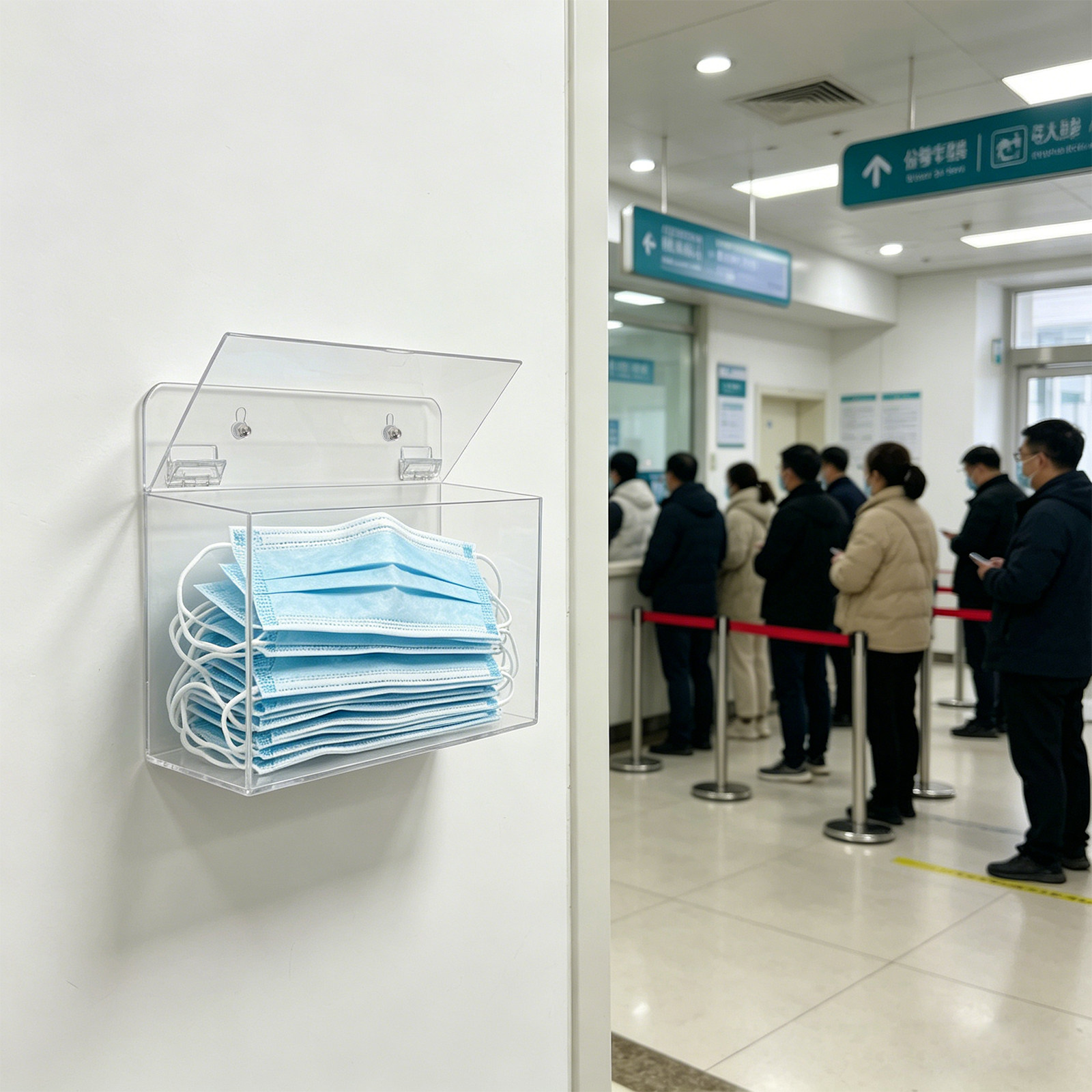 Face Mask Dispenser Box Clear  - Face Mask Storage Box 评论和价格