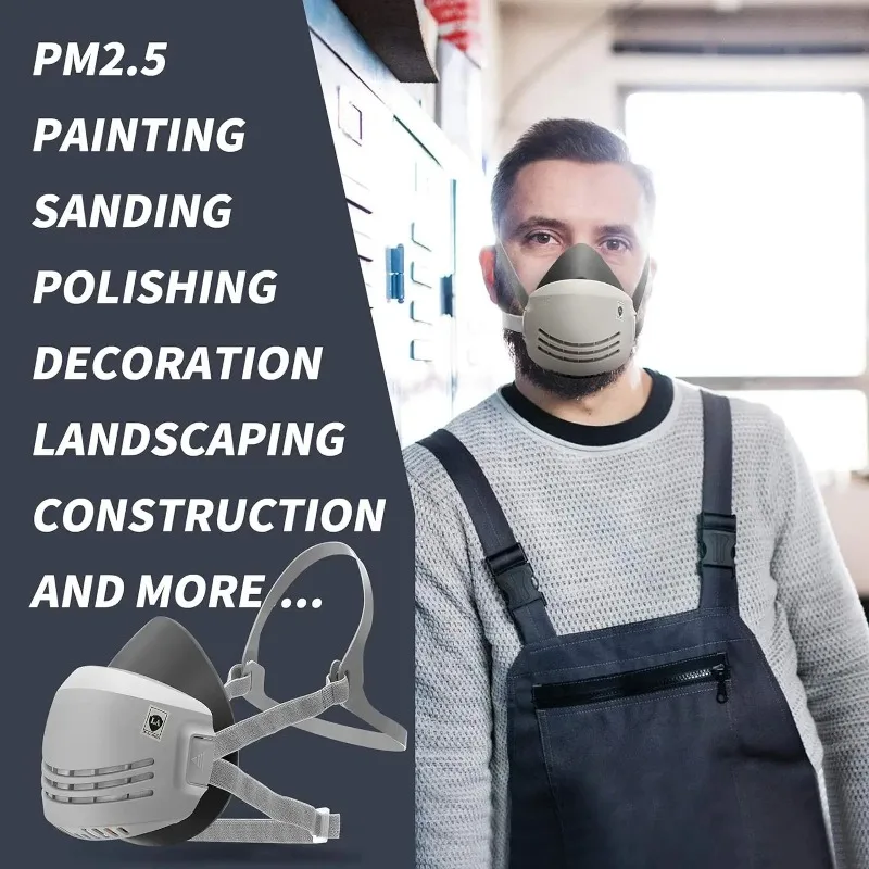 Dust Mask +20pcs Filter Cotton - Dust Mask Construction 评论和价格