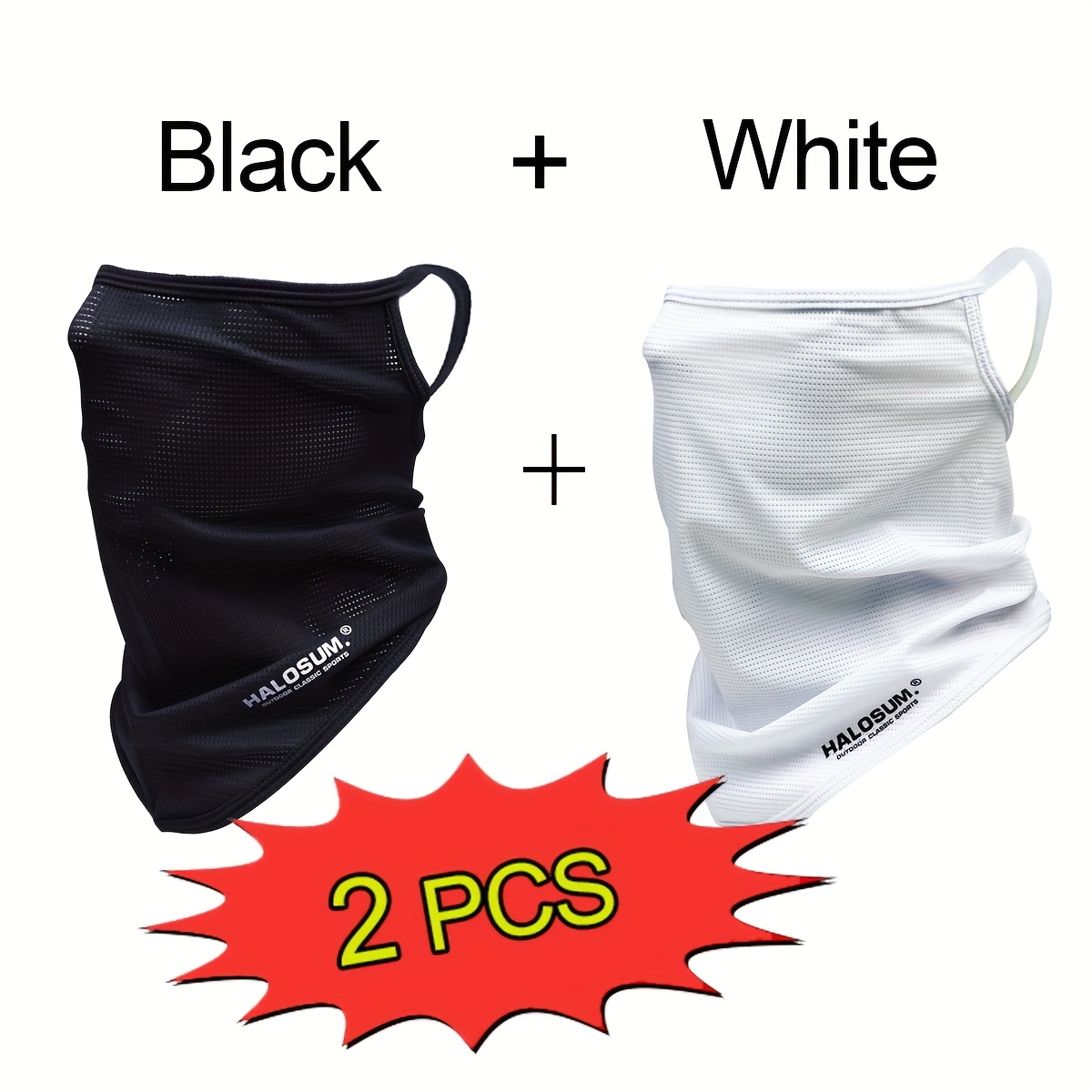 1/2Pcs Ice Silk Face Mask Brea - Kids Face Mask 评论和价格