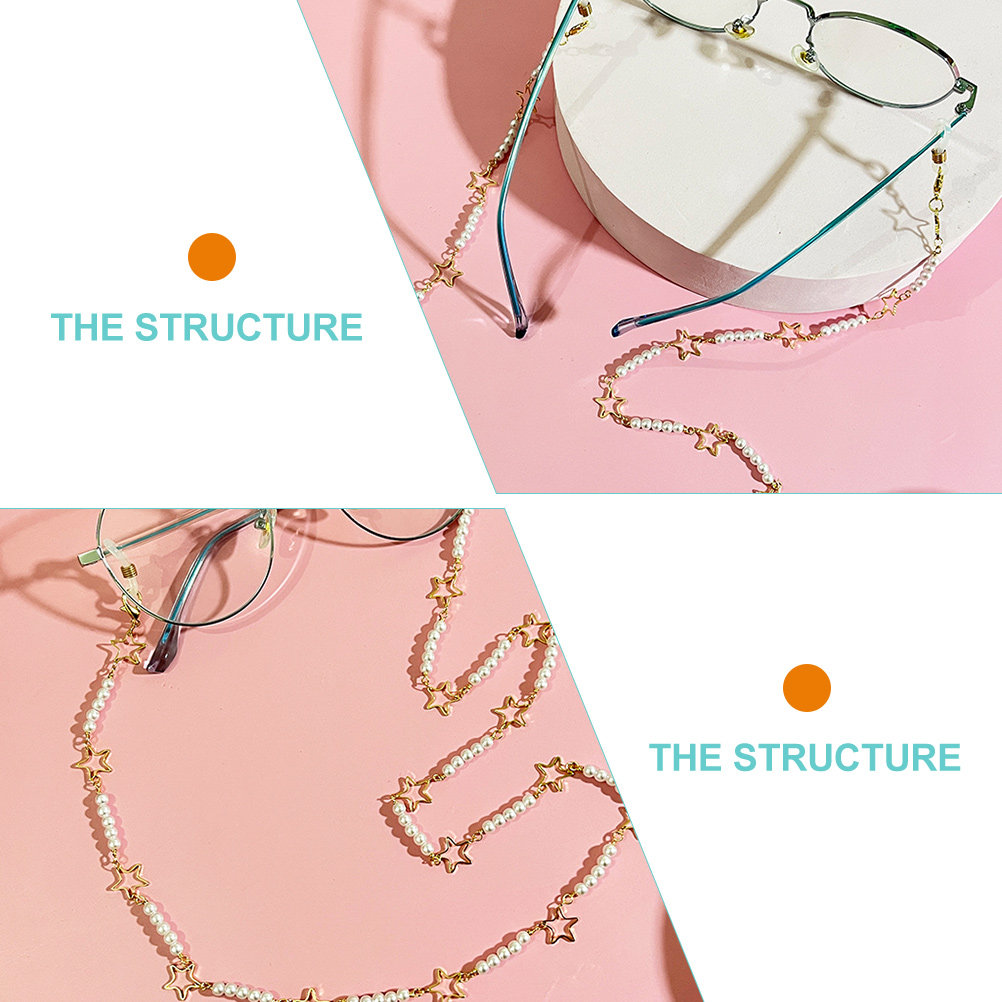 Eyeglass Glasses Chain Pearls  - Mask Chain Holder 评论和价格