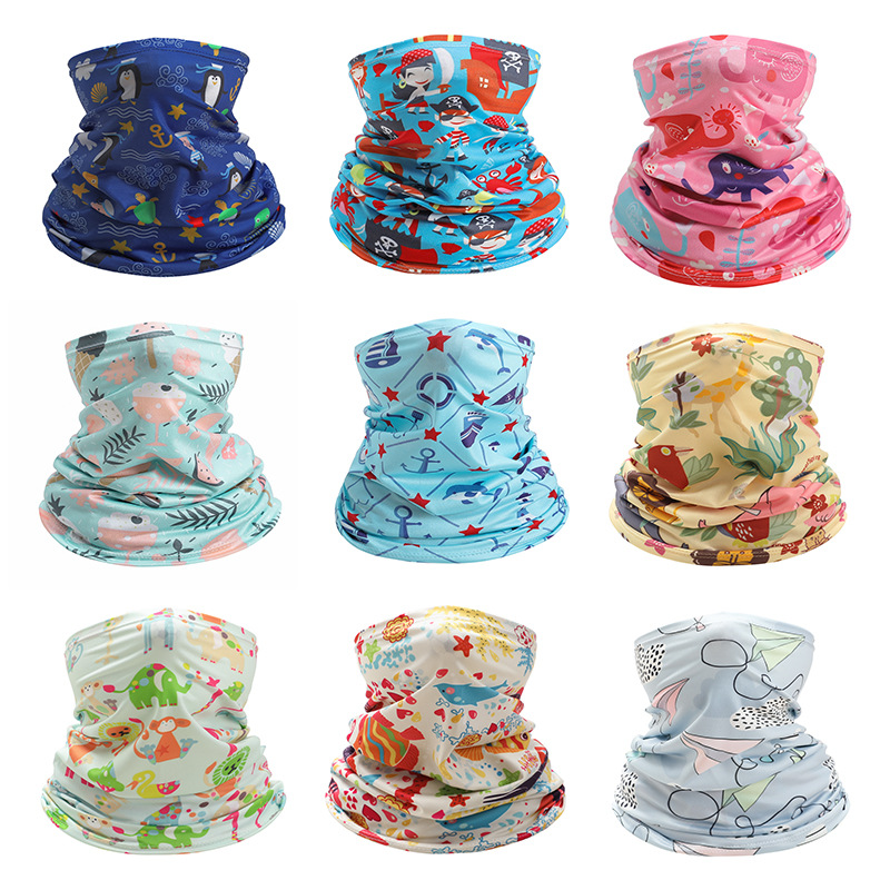 Kids Neck Cover Cute Ice Silk  - Kids Face Mask 评论和价格